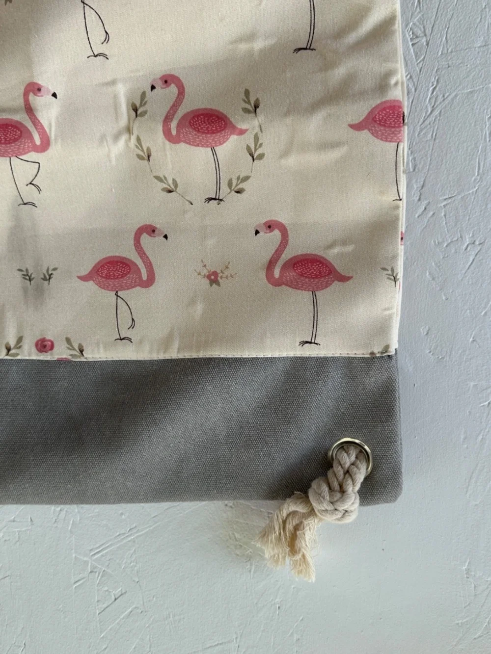 Von Lamezan Flamingo 100% Cotton Backpack and Tote